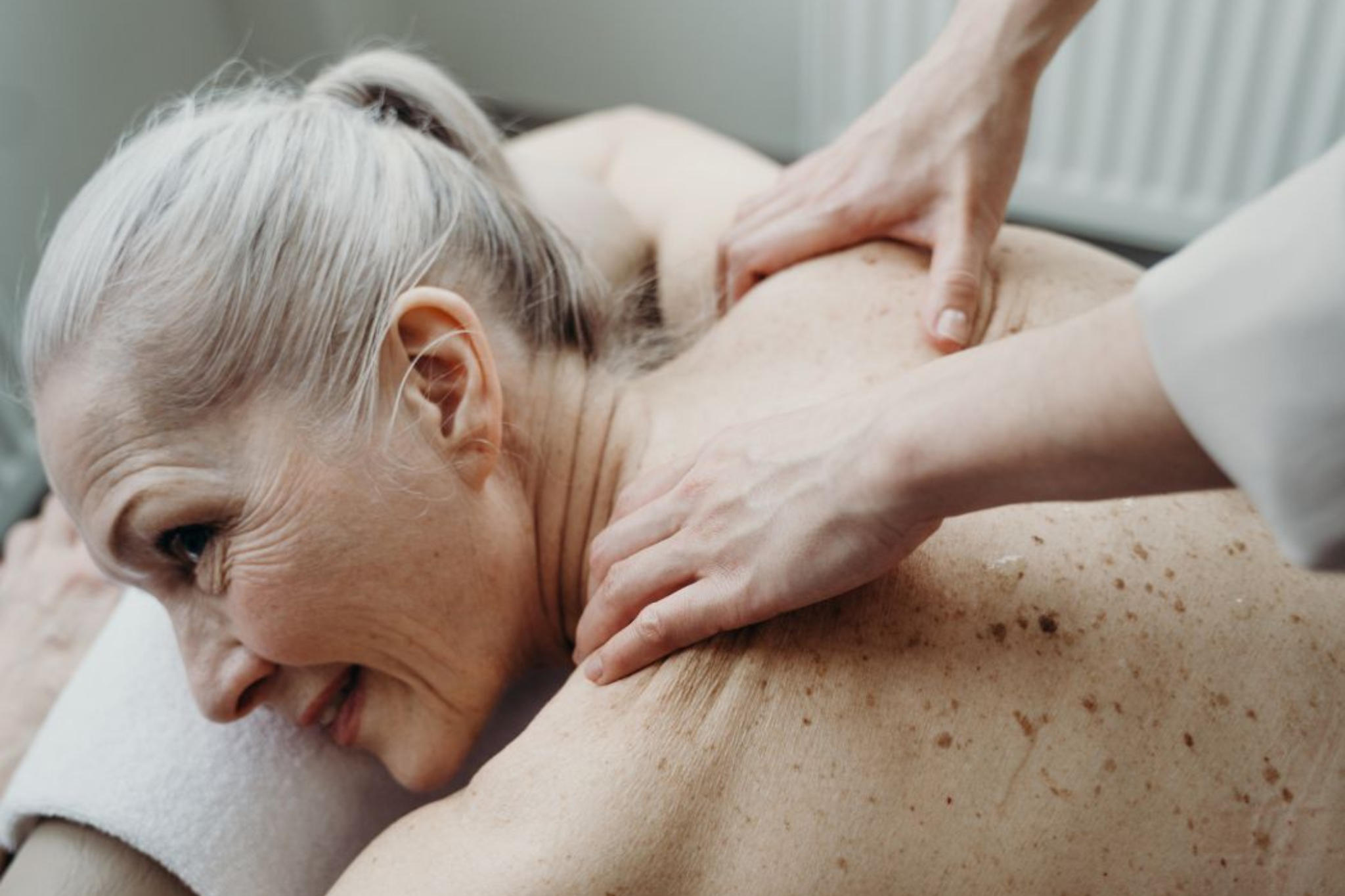 Aged care massage at a residential home