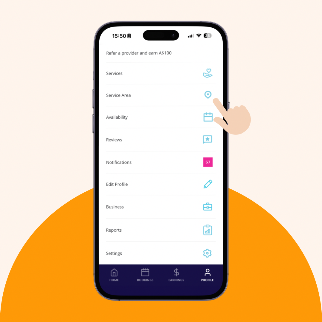 Draw Service Area Mobile 1