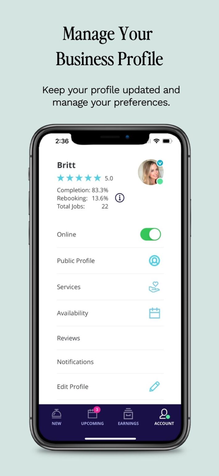 Manage your Profile