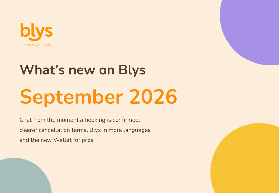 What’s new on Blys: September 2026 product updates